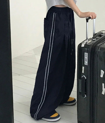 ETHNIC LINE NYLON PANTS